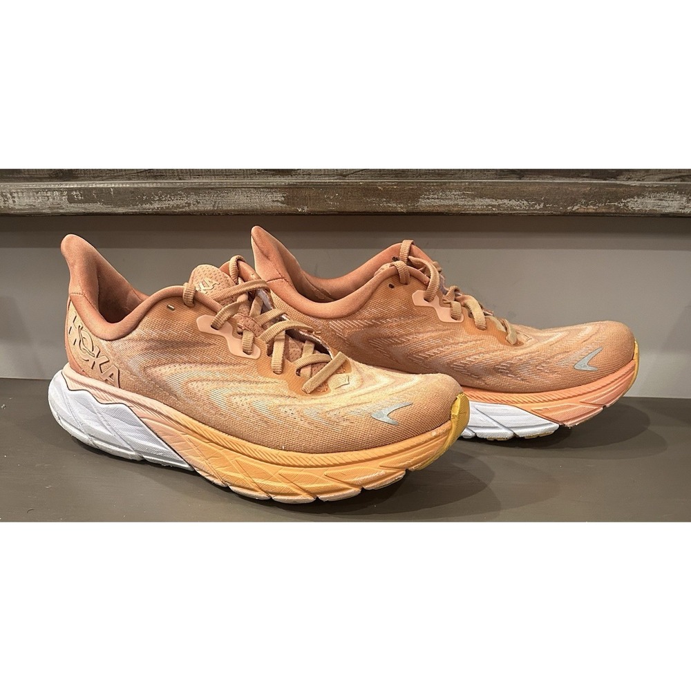 Hoka One One Arahi 7 Papaya Coral Women's Running Shoes Sz 7B - Picture 2 of 8